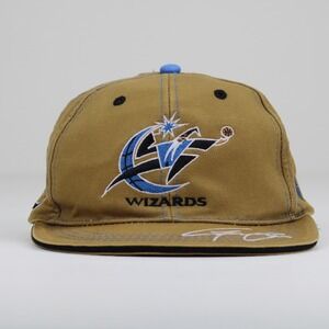 Washington Wizards Gilbert Arenas Agent 0 Snapback Hat Tan Blue Hibachi Sky High